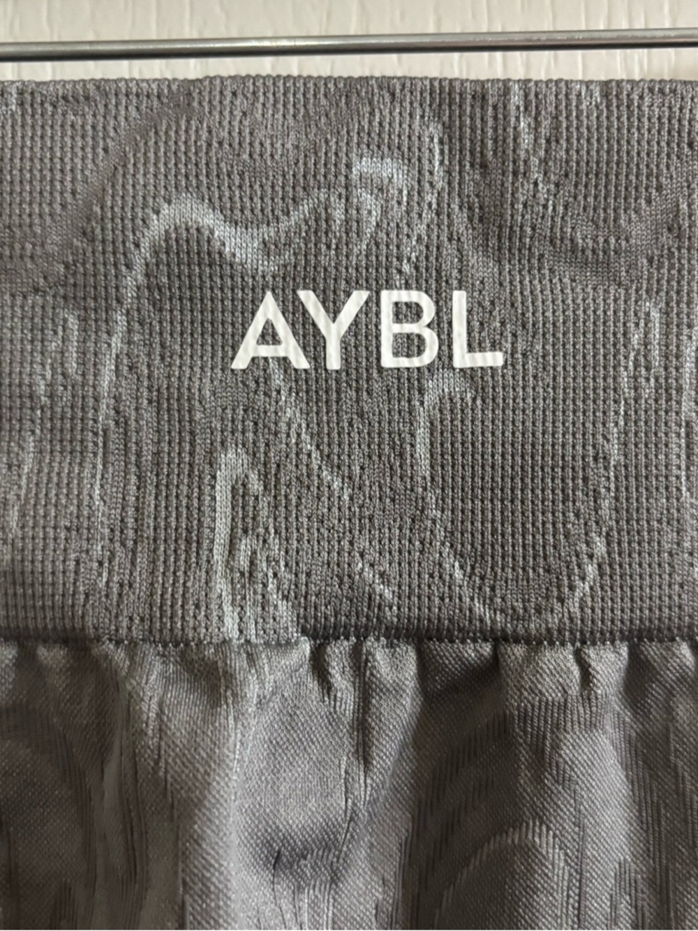 AYBL Gray Marbled Seamless Bike Shorts - Picture 3 of 4
